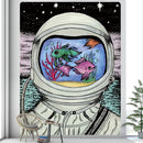 DecorBites™ Futuristic Astronaut Tapestry Wall Hanging - Boho Room Decor for Hip Beach Vibe