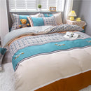 DecorBites™ Lattice Plant Geometric Pattern Bedding Set with Sheet Pillows