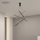 DecorBites™ LED Chandelier: Modern Luster Lighting for Stair Hall Bedroom Room Duplex Building