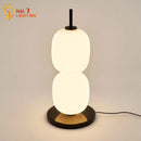 DecorBites™ Glass Gourd Table Lamp Marble Base Modern LED Indoor Lighting