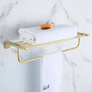 DecorBites™ Gold Bathroom Hardware Set: Towel Rack, Shelf, Paper Holder, Towel Holder, Toilet Brush Holder