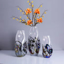 DecorBites™ Gradient Glass Vase for Home Decor and Floral Arrangements