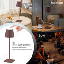 DecorBites™ Crystal LED Rechargeable Table Lamp - Elegant Cordless Hotel Restaurant Bar Light