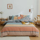 DecorBites™ Japanese Style Cotton Printed 4Pcs Bedding Set with Double-Sided Design