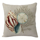 DecorBites™ Coastal Cushion Cover - Sea Theme Decorative Sofa Pillowcase