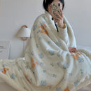 DecorBites™ Korean Cartoon Plush Blanket, Soft Nap Sofa Cover for Home Dormitory