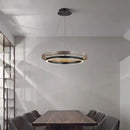 DecorBites™ Double Circular LED Chandelier for Dining, Bedroom, Living Room - Modern Nordic Style