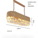 DecorBites™ Gold Crystal Water Droplet Pendant Light - Black Suspension Lamp