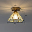 DecorBites™ Glass LED Ceiling Lamp Iron Base Nordic Modern Simple Design