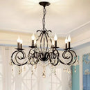 DecorBites™ Crystal Candle Chandelier for Bedroom and Living Room Lighting