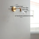 DecorBites™ Clear Glass LED Wall Sconce Rotate Up Down, Perfect for Dining Room, Bathroom