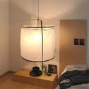DecorBites™ Linen Cloth Pendant Light: Elegant Bohemian Fabric Chandelier for Home, Restaurant, Hotel