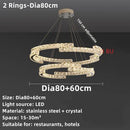 DecorBites™ Crystal Ceiling Chandelier, Stainless Steel Mirror Led Indoor Lighting