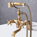DecorBites™ Antique Chrome Bathtub Shower Mixer Faucet Tap Set for Bathroom