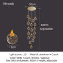 DecorBites™ Crystal LED Chandelier for Modern Living Room Decor