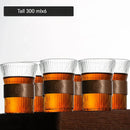 DecorBites™ Japanese Walnut Tea Cup Set - High-Grade Glass Coffee & Flower Tea Cups