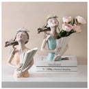 DecorBites™ Decorative Butterfly Girl Sculptures Resin Flower Vase Ornaments