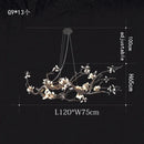 DecorBites™ Copper LED Branch Chandelier: Elegant Lighting for Living & Dining Rooms
