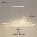 DecorBites™ LED Aluminum Chandelier Modern Wave Line Kitchen Island Pendant Light