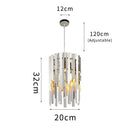DecorBites™ Gold K9 Crystal LED Chandelier for Living Room Kitchen Dining Bedroom