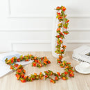 DecorBites™ 250cm Rose Flowers Vine Garland Autumn Cane Backdrop Decor
