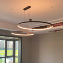 DecorBites™ Circular All-Copper Italian Style LED Pendant Lamp for Living Room and Bedroom