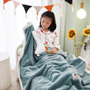 DecorBites™ Kids Flannel Nap Blanket - Lightweight & Cozy Single Bed Cover