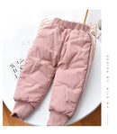 Kids Winter Thermal Pants – Cotton Padded Warm Trousers for Snow Play