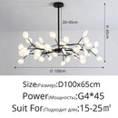 DecorBites™ LED Firefly Chandelier: Modern Nordic Ceiling Lights for Luxury Home Decor