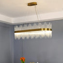 DecorBites™ Crystal Chandelier: Modern Nordic LED Lighting for Living Room, Dining, and Bedroom