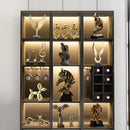 Abstract Gold Resin Statue Handicraft for Living Room, Office Desk Decor - DecorBites™