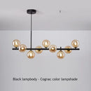 DecorBites™ 9-Light Black LED Pendant Chandelier for Modern Living Spaces