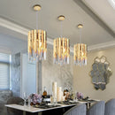 DecorBites™ Gold K9 Crystal LED Chandelier for Living Room Kitchen Dining Bedroom