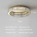 DecorBites™ Gold Crystal Ceiling Light Ring LED - Modern Luxury Indoor Home Lighting