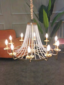 DecorBites™ Crystal Chandelier: Retro Industrial Lighting for Living Room, Dinning Room Decor