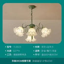 DecorBites™ LED Flower Chandelier: French Retro Style for Bedroom, Living Room, Restaurant