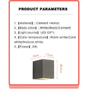 DecorBites™ Cement Wall Lamp: Creative G9 Concrete Sconce for Home, Hotel, Kitchen Lighting
