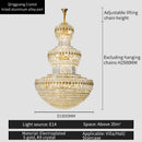 DecorBites™ Crystal Duplex Decorative Luxury Lighting for Hotel Lobbies and Living Rooms