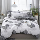 DecorBites™ Lattice Plant Geometric Pattern Bedding Set with Sheet Pillows