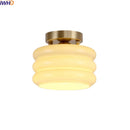 DecorBites™ Creamy Glass Iron LED Ceiling Light - Modern Indoor Lighting Fixtures
