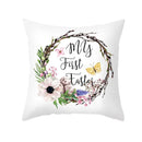 DecorBites™ Easter Egg Bunny Flower Birds Sofa Pillow Cover