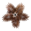DecorBites™ Boho Coconut Leaf Chandelier: Coastal Tree Light for Loft, Restaurant, Island