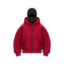 Men's Balaclava Zip Hoodie – Winter Warm Face Mask Jacket