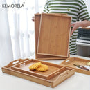 DecorBites™ 1PCS Rectangular Wooden Trays - Multipurpose Kitchen Storage Organizer