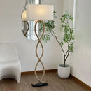 DecorBites™ Hemp Rope Fabric Shade LED Floor Lamp for Home Decor