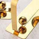 DecorBites™ Golden Ball Cube Stainless Steel Sculpture - Home Decor Ornament