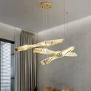 DecorBites™ Gold Steel LED Pendant Lights - Luxury Dimmable Suspend Lamp