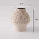 DecorBites™ Geometric Folding Ceramic Flower Vase Home Decor Handicrafts