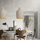 DecorBites™ LED Chandelier: Minimalist Cement Hanging Light for Bedroom and Living Room