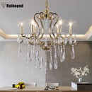 DecorBites™ Crystal LED Chandelier for Kitchen Dining Living Bedroom Room